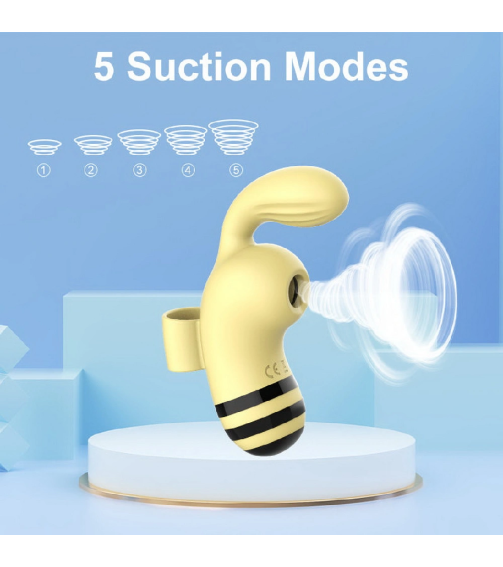 Clitoral Suction Cup Vibration Masturbator Finger Silicone Nipple Stimulator Female Sex Toys