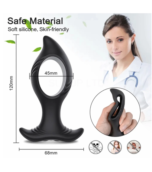 Electric Shock Anal Plug Vibrator  for Men APP and Remote Control Male