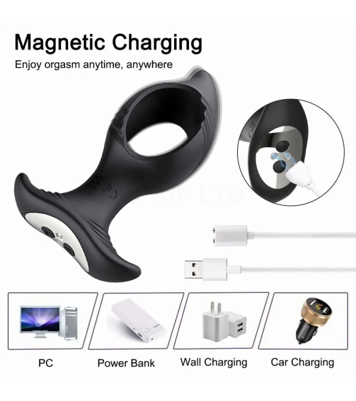 Electric Shock Anal Plug Vibrator  for Men APP and Remote Control Male