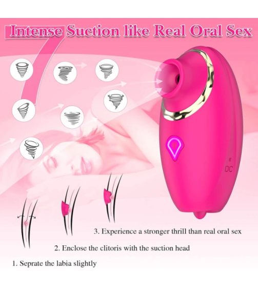 Vibrator Adult Sex Toys for Women - Sucking Vibrators Adult Toys, Sucking & Vibrating Rose Sex Toy Nipples Clitoral Stimulator Adult Toy