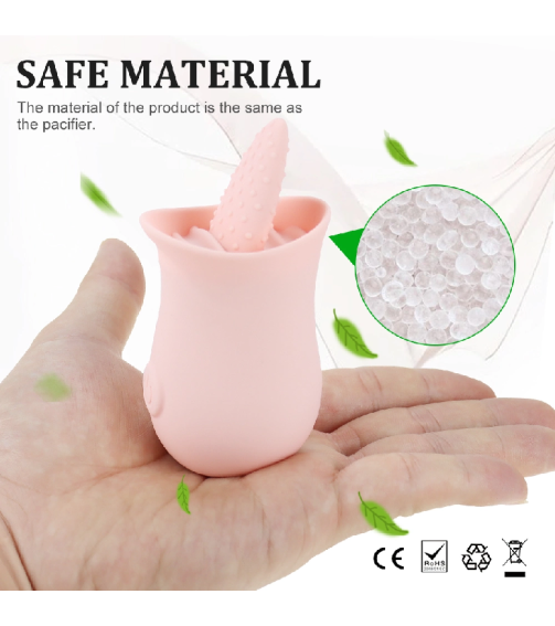 G Spot Clitoral Stimulator Mini Clit Sex Toys Rechargeable Nipple Female Masturbator Soft Tongue Licking Vibrator
