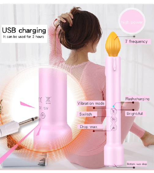 New Head Vibrator 7 Speed Discreet Sex Toy G-Spot Stimulation Waterproof Sex Toy Women