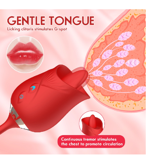Female Sex Toy Low Noise Rose Vibrator 