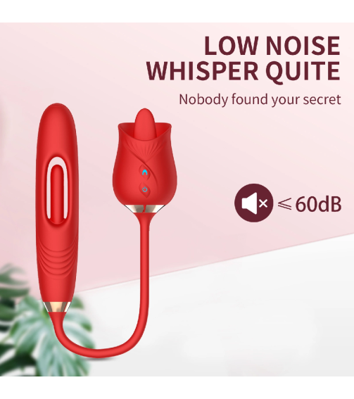 Female Sex Toy Low Noise Rose Vibrator 