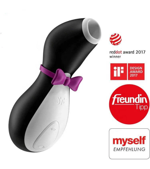 Satisfyer G Spot Clitoral Licking Clitoris Sucking Vibrator Mini Penguin Suction Masturbator