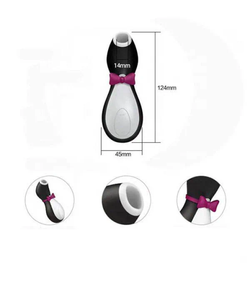 Satisfyer G Spot Clitoral Licking Clitoris Sucking Vibrator Mini Penguin Suction Masturbator