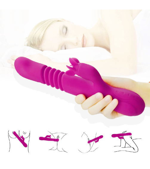 New Design Heating Strong Vibration Sucking Massager Sex Toy