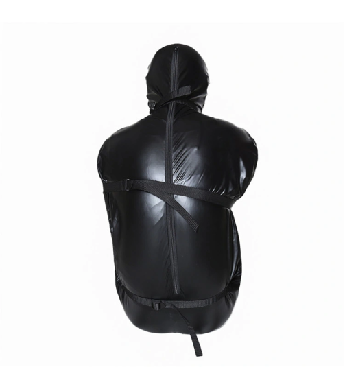 Full Body Leather Bondage Bag Arm Binder Straitjacket Sex Mermaid Slave Restraints Open Nose Only