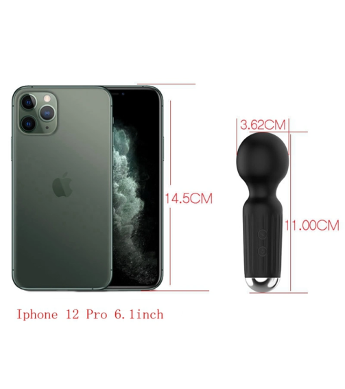 Dual Head Vibrate 20 Speeds Cordless Mini AV Wand Sex Toy for Man Woman Rechargeable Vibrator Body Massager