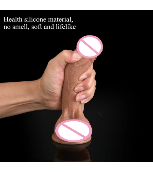 Waterproof Adult Sex Toy Silicone Soft Realistic Big Suction Vibrator Thrusting Swing Huge Penis Vagina G Spot Masturbator Love Large Dildo for Women