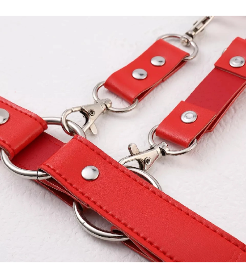 Bdsm Bondage Toys PU Leather Hand and Leg Sex Restraint Harness Belt Flirting Sex Toys