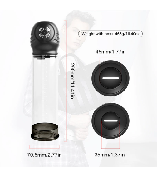 Men Automatic Extender Enhancer Masturbator Penile Trainer Male Penis Vacuum Water Pump