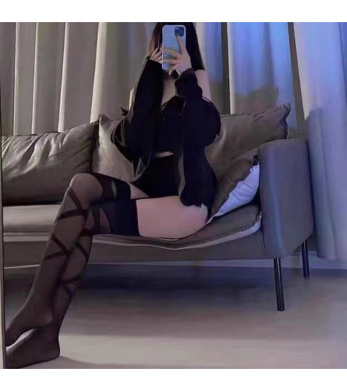 New Sexy Women None-Slip Silk Black Thigh High Ladies Top Lace Long Stockings