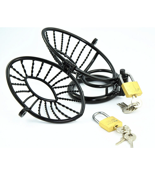 Sex Toys CB Black Metal Chastity Lock Male Cock Cage Bdsm Chastity Device and Dildo Cock Cage for Men Penis Lock