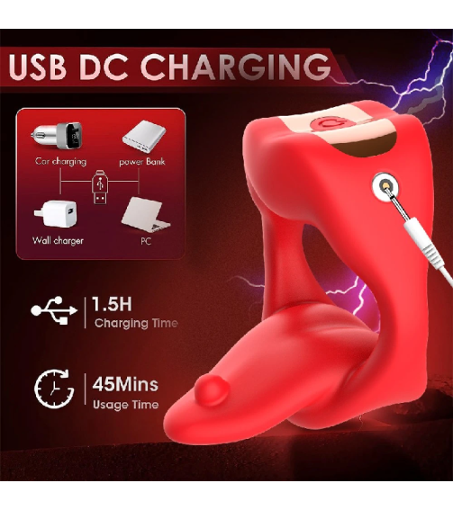 Soft Silicone Vibrating Penis Ring Sex Toys for Men Couples Male Delay Ejaculation Ring Clit Stimulate Elastic Lock Vibrator