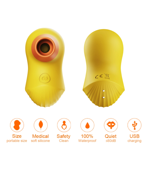 Rechargeable Clitoral Sucking Vibrator Clitoris Nipples Suction Stimulator Adult Sex Toys for Woman