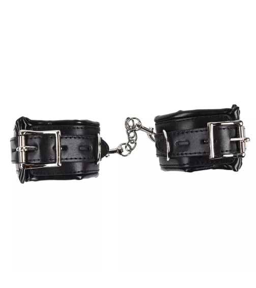 Soft PU Leather Sponge Handcuff Ankle Cuff Bdsm Bondage Set Sex Exotic Costumes Sex Toy for Women