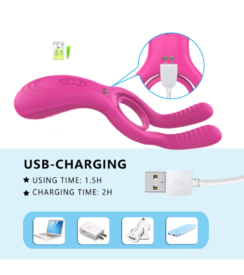 Men Sex Machine Body Massager Portable Vibrating Cock Delay Sex Ring