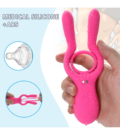 Men Sex Machine Body Massager Portable Vibrating Cock Delay Sex Ring
