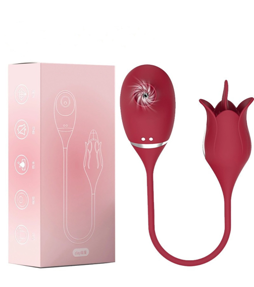 Sweet Tongue Rose Vibrato Women Sucking&Lickingting 3in1 Vibrator Adult Sex Toys