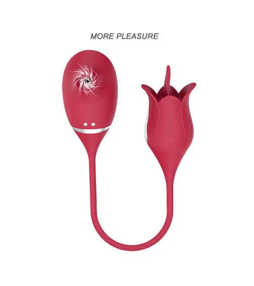 Sweet Tongue Rose Vibrato Women Sucking&Lickingting 3in1 Vibrator Adult Sex Toys
